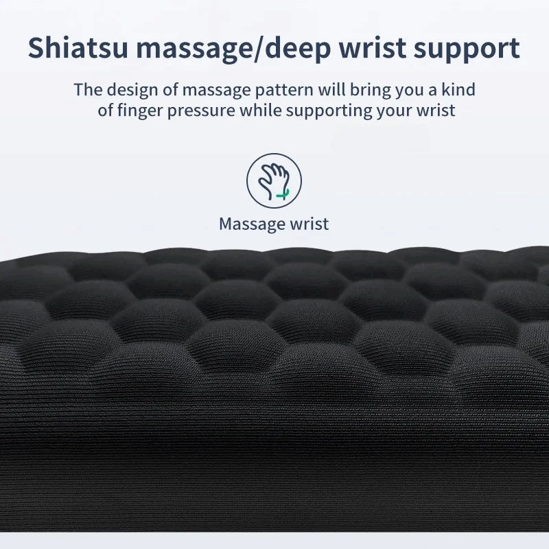 Ergonomic Wrist Support Mouse & Keyboard Pad – Silicone with Massage Texture | For PC, Laptop, Gaming, Office