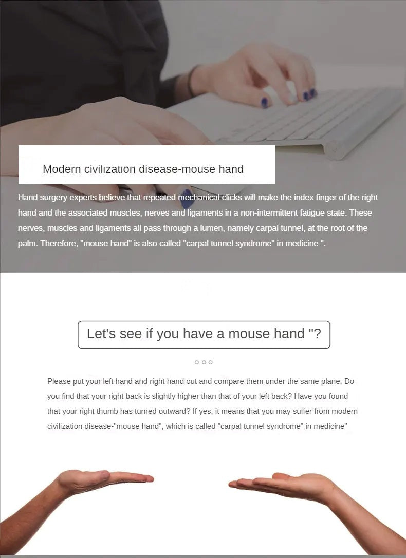 Ergonomic mouse pad with silicone gel - Comfort and support for your wrist for Office Gaming PC